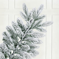 Salcar Halb-Weihnachtsbaum mit Schnee 180/210 cm – Künstlicher Christbaum aus 100 % PE