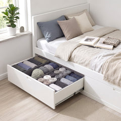 Sekey Schubladen Organizer – 17,5 × 35 × 11 cm, faltbare Stoffboxen ohne Fächer für Kommode & Kleiderschrank