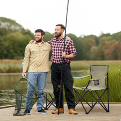 Sunula faltbarer Campingstuhl, ultraleicht, 1,65 kg, mit Getränkehalter, Tragetasche, kompakt klappbar, ideal für Camping, Garten und Ausflüge