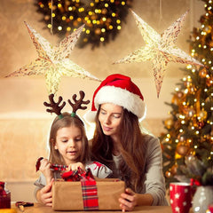 Salcar 60 cm LED Papierstern zum Aufhängen