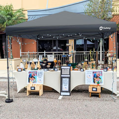 Sekey 300 x 300 cm Faltpavillon mit 4 Sandsäcken und Tragetasche