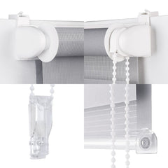 Sekey Doppelrollo ohne Bohren oder mit Bohren, Grau