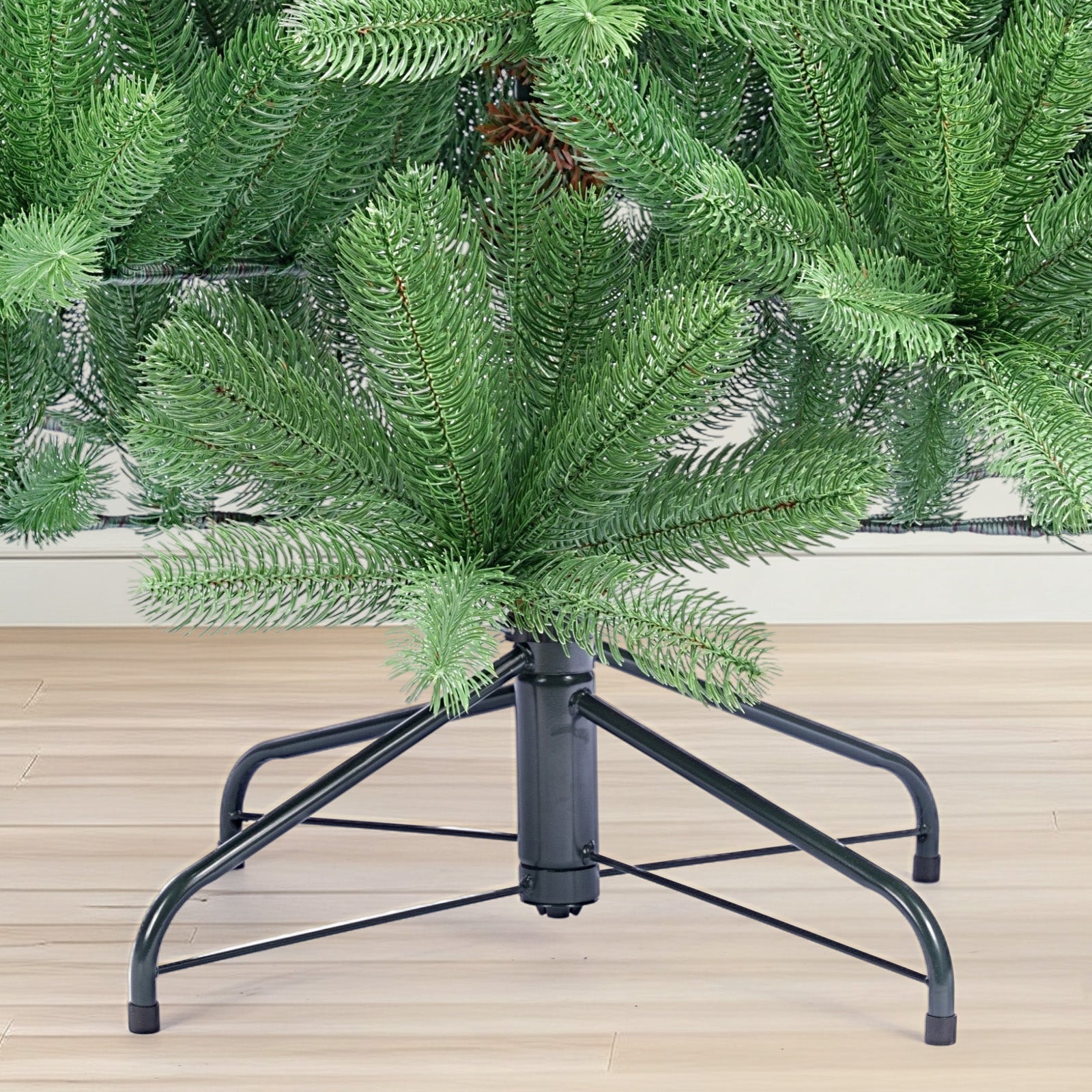 Salcar Künstlicher Weihnachtsbaum aus 100 % PE – Realistische Tannenzweige, dichter Look & stabiler Metallständer – 150 / 180 / 210 cm