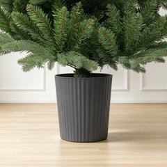 Salcar Künstlicher Weihnachtsbaum Nordmanntanne – PE & PVC, kleiner Christbaum mit dekorativem Topf, 60/90/120 cm
