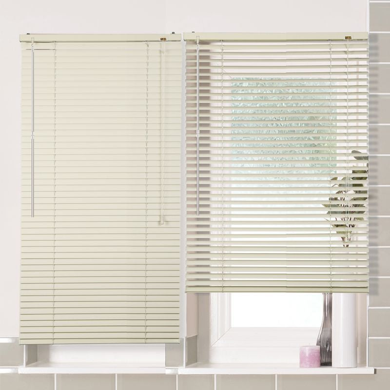 Sekey aluminium blinds without drilling, 25mm aluminium slats, cream