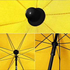 Sekey Sonnenschirm Ø180 cm mit UPF50+ – windstabiler Strand- & Balkonschirm mit Neigefunktion, wasserdicht, inkl. Schutzhülle, GRS-recycelter Bezug
