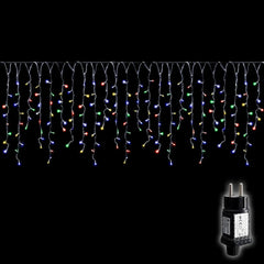 Salcar 2m/5m/10m LED Eisregen Lichterkette, 80/200/400 LEDs, 31V GS-zertifizierte Stromversorgung Salcar