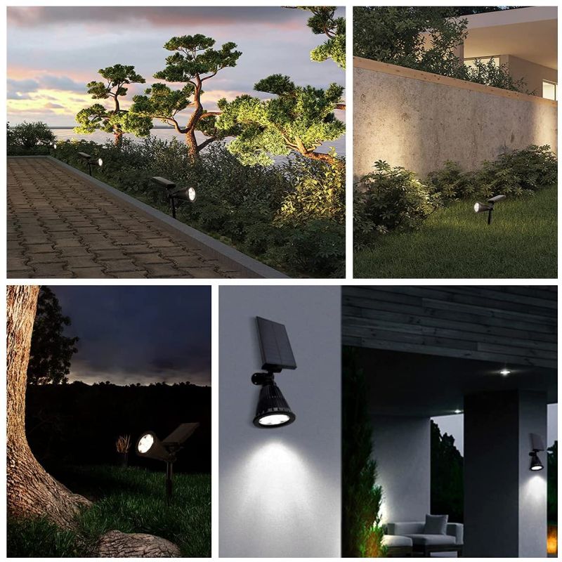 Salcar set of 2 LED solar garden lights, with 1800 mAh battery