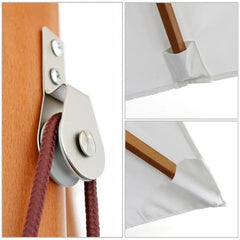 Sekey 200 x 150 cm Holz Sonnenschirm Rechteckig, Sonnenschutz UV50+ Sekey