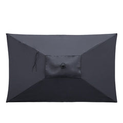 Sekey 210 x 140 cm Alu Sonnenschirm mit Kurbel, Sonnenschutz UV50+