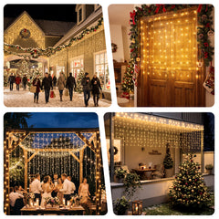Salcar 2 x 1 m / 3 x 1 m / 6 x 1 m LED light curtain, 100 / 150 / 300 LEDs