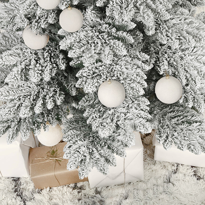 Salcar PVC Artificial Christmas Tree with Snow Fir Tree Alpine Spruce Christmas Tree