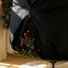 Salcar SALCAR Weihnachtsbaum Aufbewahrung 138 × 185 cm – Weihnachtsbaumtasche für Bäume bis 2,4 m, mit Schnallen, Kordelzug & Kartenschlitz, Wasserdicht & Reißfest