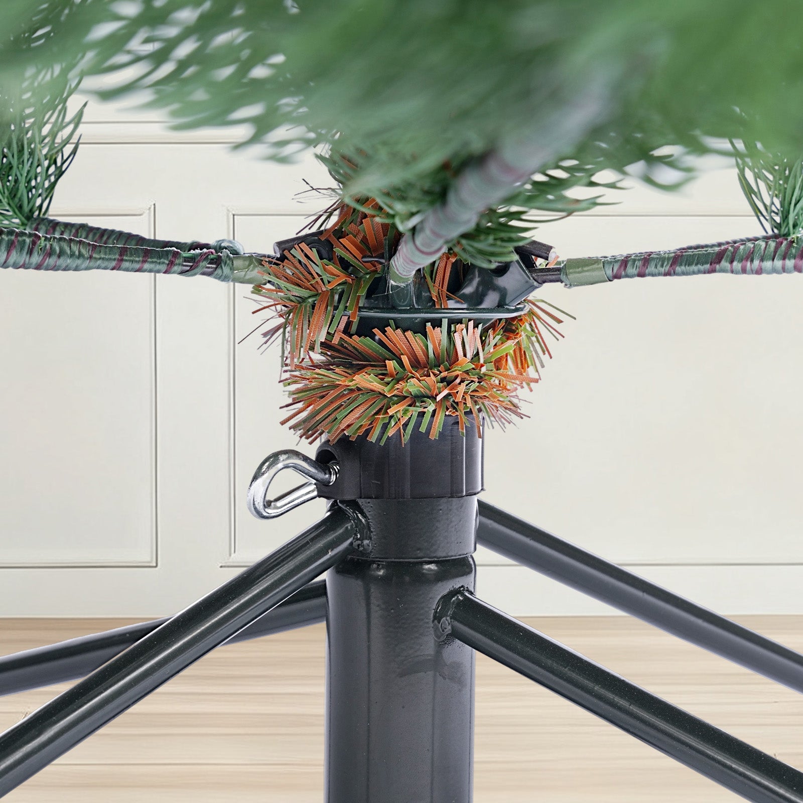 Salcar Künstlicher Weihnachtsbaum aus 100 % PE – Realistische Tannenzweige, dichter Look & stabiler Metallständer – 150 / 180 / 210 cm