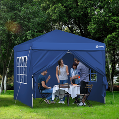 Sekey 3x3 m folding gazebo with 4 side panels and 4 sandbags
