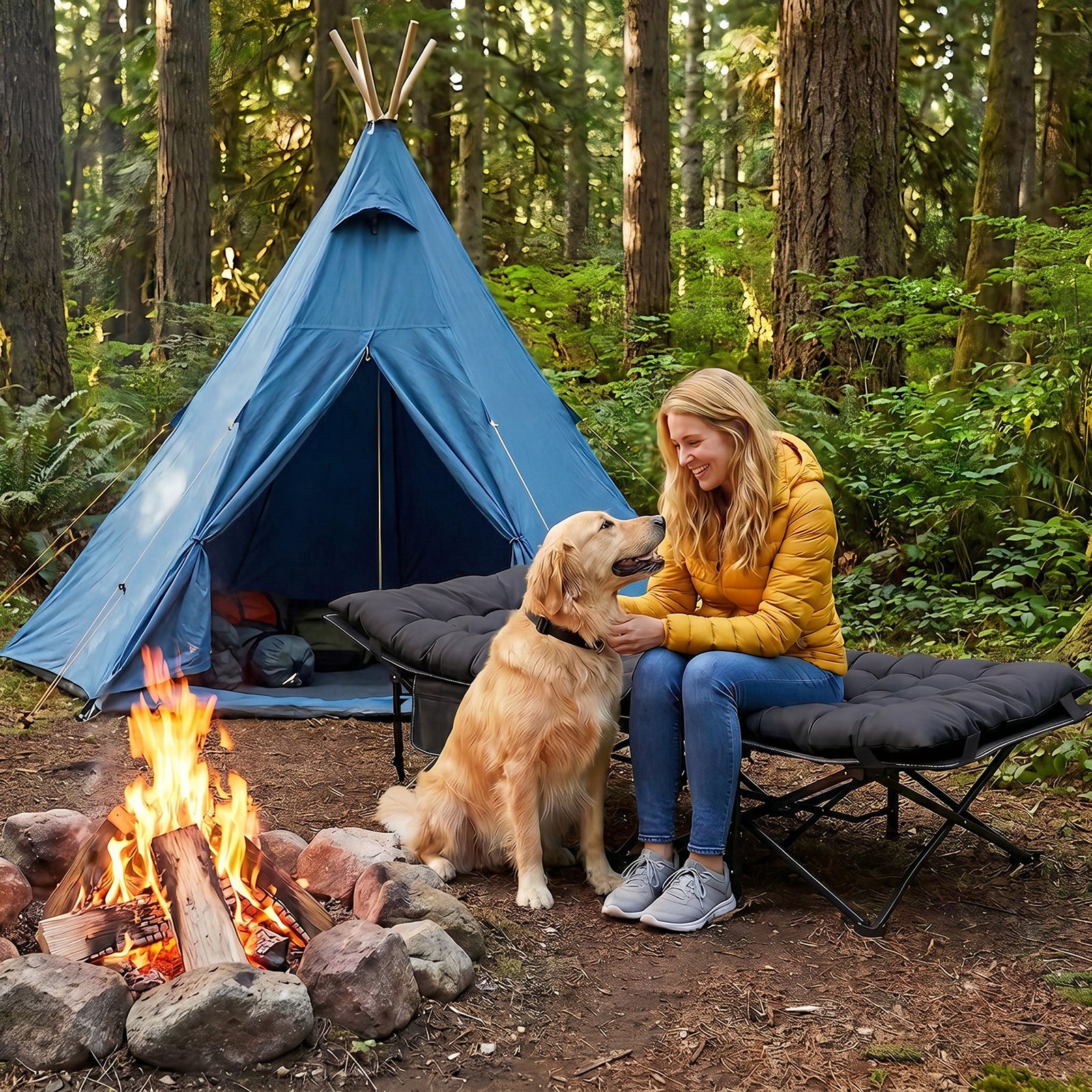 Sekey Feldbett Campingbett Klappbar 190 × 71 × 35 cm – Campingliege mi – sekeymall