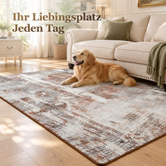 Sekey Waschbarer Kurzflor Teppich Vintage – Rutschfest & OEKO-TEX Zertifiziert