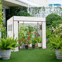 Sekey Tamara XL tomato greenhouse – foil greenhouse tent with roll-up door, sturdy frame 200 x 77 x 146/170 cm