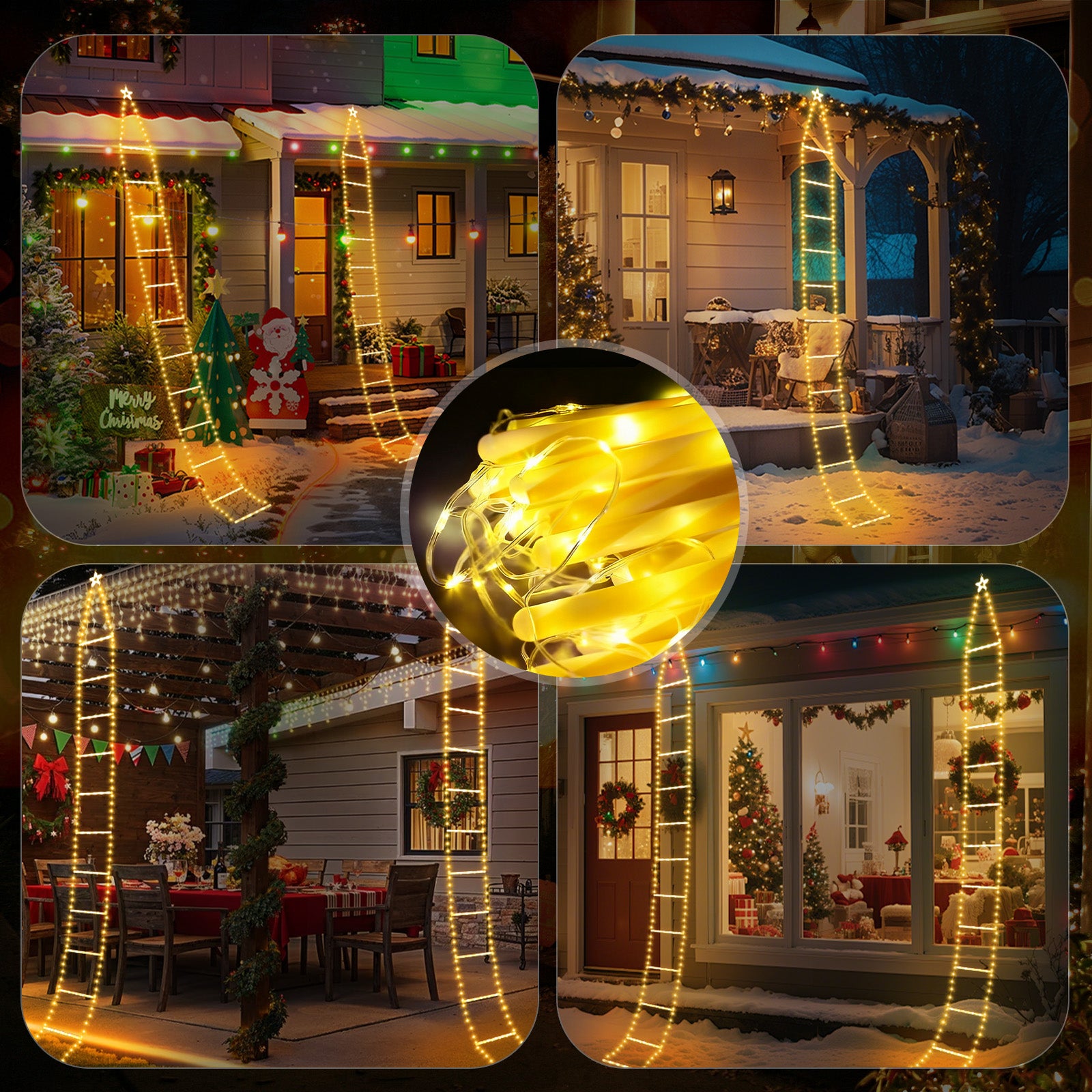 Salcar 3m LED Santa Claus Ladder Light Chain