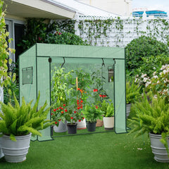 Sekey Tomato Greenhouse 200 x 170 x 77 cm – Walk-in Foil Greenhouse for Balcony &amp; Garden, Sturdy, Winterproof &amp; UV-Resistant, Green