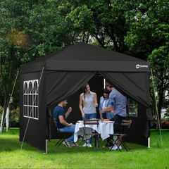 Sekey 3x3 m folding gazebo with 4 side panels and 4 sandbags