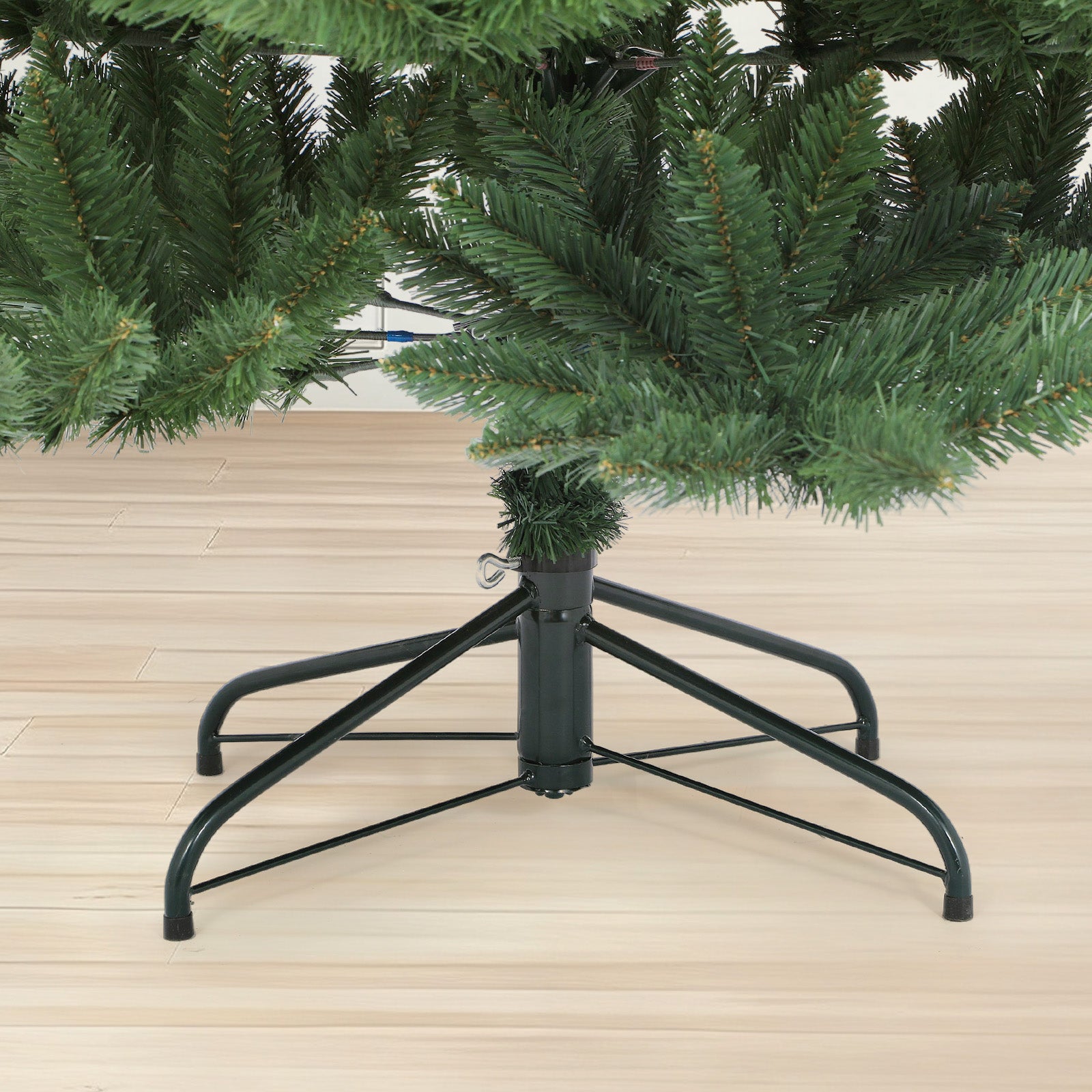 SALCAR Künstlicher Weihnachtsbaum aus 100% PVC – Naturgetreuer Tannenbaum mit dichtem Nadelkleid, stabilem Standfuß & Handschuhen – Wiederverwendbar, Sicher & Umweltfreundlich
