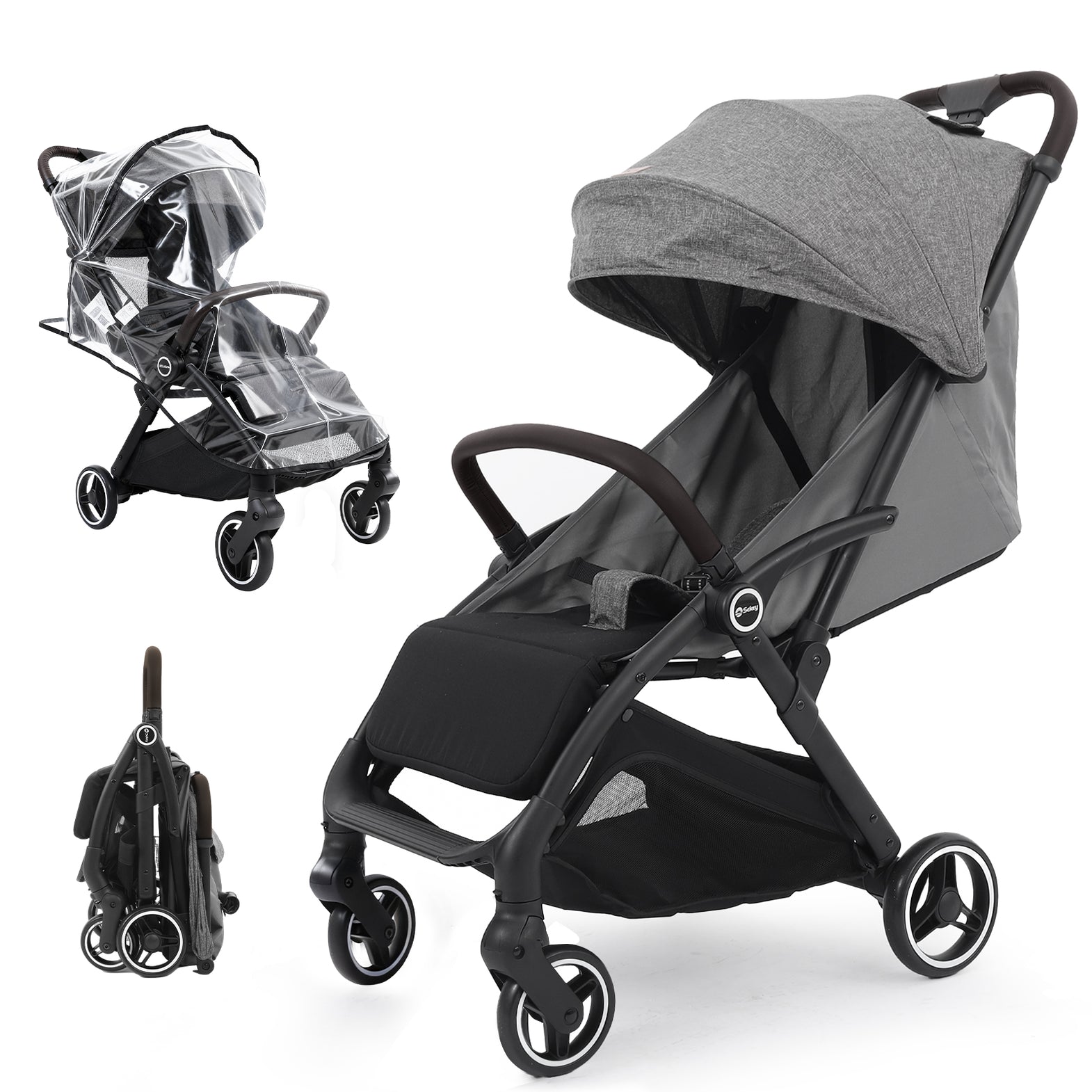 Kinderbuggy Klappbar Flugzeug Sekey Reisebuggy Flugzeug Handgepck Mit  Liegefunktion  Leichter Klapp-Buggy Bis 25kg, Grn/Schwarz BW732