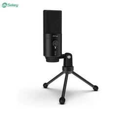 Fifine K683A USB Kondensator Mikrofon mit Ständer, Popfilter, Stummschalttaste und Kopfhörerbuchse Sekey