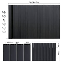 Sekey PVC privacy screen with double reinforcement inside, anthracite