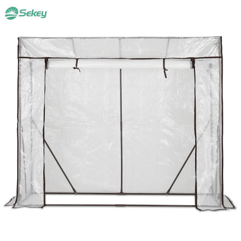 Sekey foil greenhouse with pitched roof, 200 cm x 77 cm x 146/169 cm