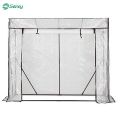 Sekey foil greenhouse with pitched roof, 200 cm x 77 cm x 146/169 cm