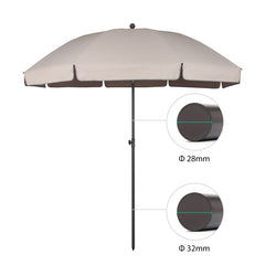 Sekey parasol 240cm with protective cover, UPF25+