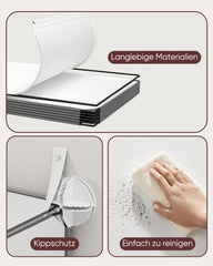 Sekey shoe cabinet with 10 compartments – Modular shoe organizer for up to 20 pairs of shoes, stable &amp; space-saving, incl. hammer &amp; anti-tip device