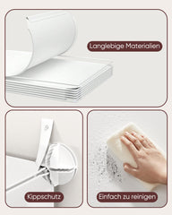 Sekey shoe cabinet with 10 compartments – Modular shoe organizer for up to 20 pairs of shoes, stable &amp; space-saving, incl. hammer &amp; anti-tip device