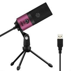 Fifine USB Kondensator Mikrofon mit Ständer, K669B Sekey