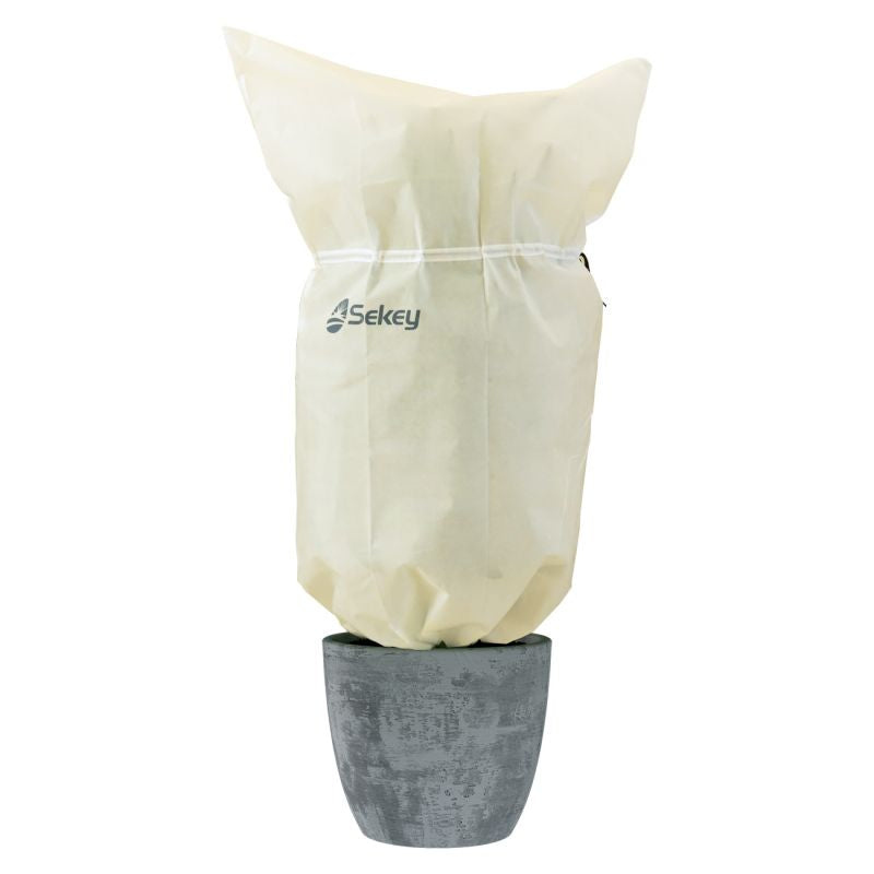 Sekey winter protection pot plant bag made of 80 g/m² nonwoven fabric, beige