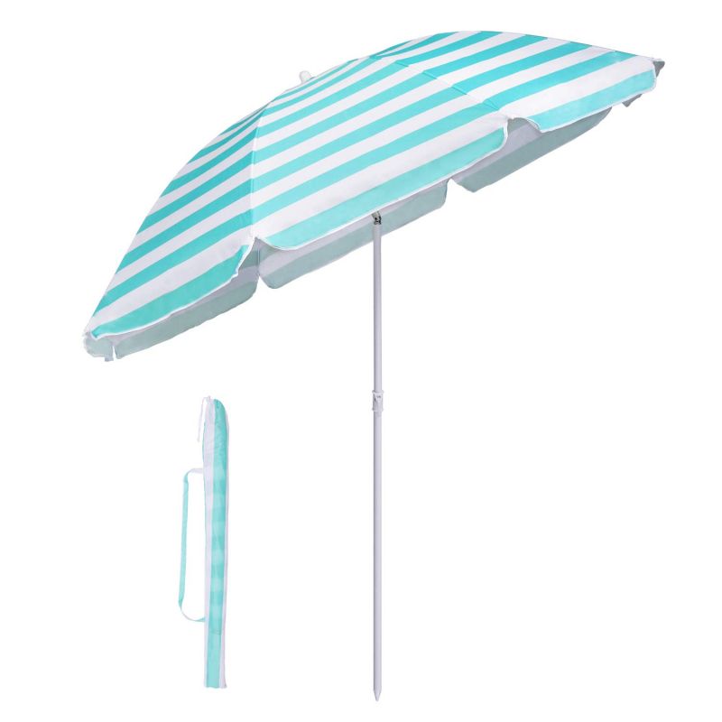 Sekey ∅ 160 cm beach umbrella with protective cover, sun protection UV25+