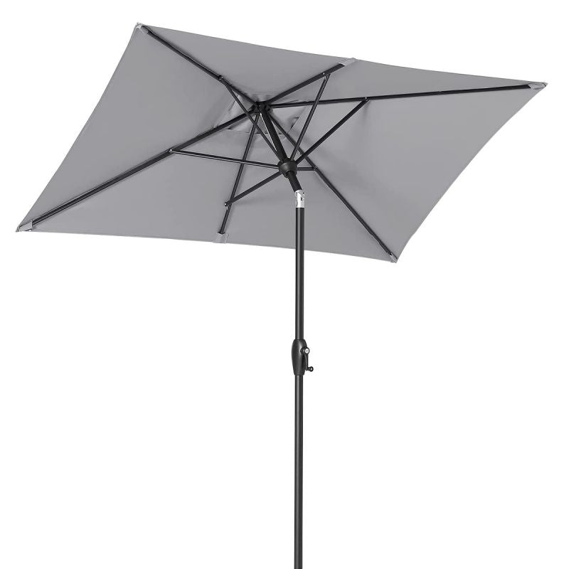 Sekey 210 x 140 cm aluminum parasol with crank, sun protection UV50+