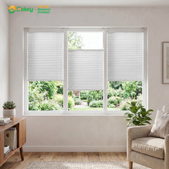 Sekey Plissee ohne Bohren Klemmfix – Lichtschutz & Sichtschutz für Fenster und Tür | Weiß