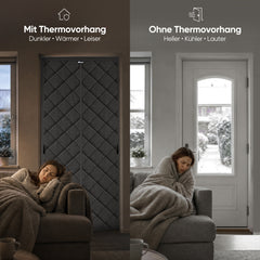 Sekey Magnetic Thermal Curtain Made of Cotton-Polyester