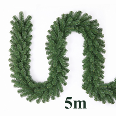 Salcar Christmas Garland Artificial Green PVC – 3m/5m/10m, Realistic Fir Garland for Indoor &amp; Outdoor Use, Decoration for Door, Fireplace &amp; Christmas Tree