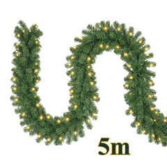 Salcar 3/5/10 m PVC Christmas garland with LED lights 