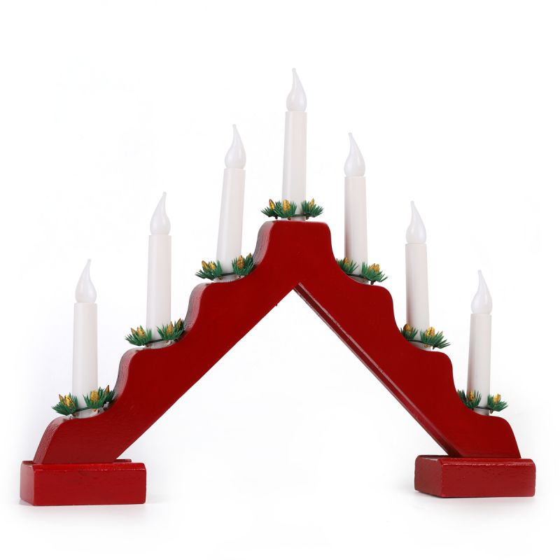 Salcar LED candle arch battery operated, 7 LEDs