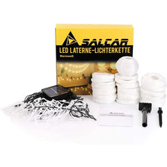 Salcar 10 m LED Solar Lampion Lichterkette, 40 LEDs Salcar