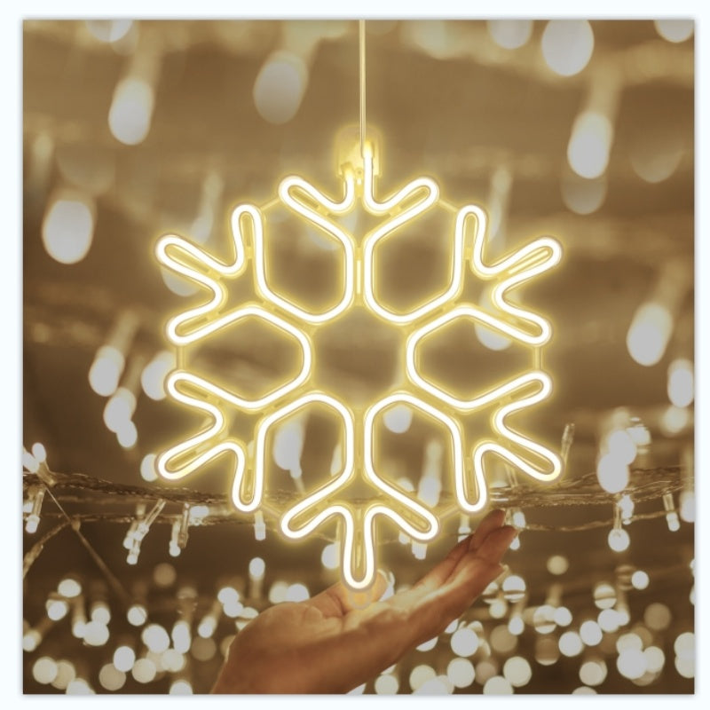 Salcar 40 cm LED snowflake neon light