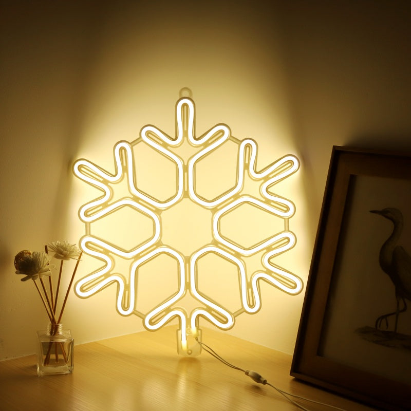 Salcar 40 cm LED snowflake neon light