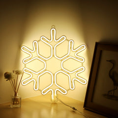 Salcar 40 cm LED Schneeflocke Neonlicht