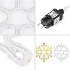 Salcar 40 cm LED Schneeflocke Neonlicht