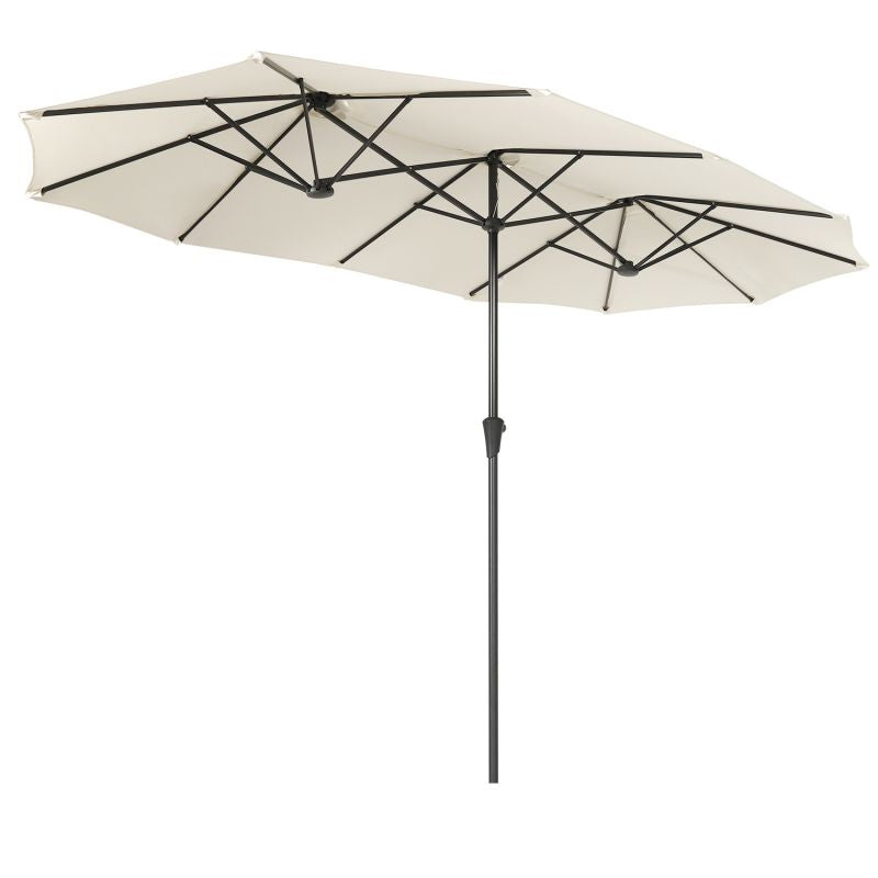 Sekey 220 × 400 cm double parasol with crank, UV50+