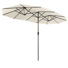Sekey 220 × 400 cm double parasol with crank, UV50+
